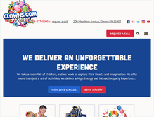 Tablet Screenshot of clowns.com
